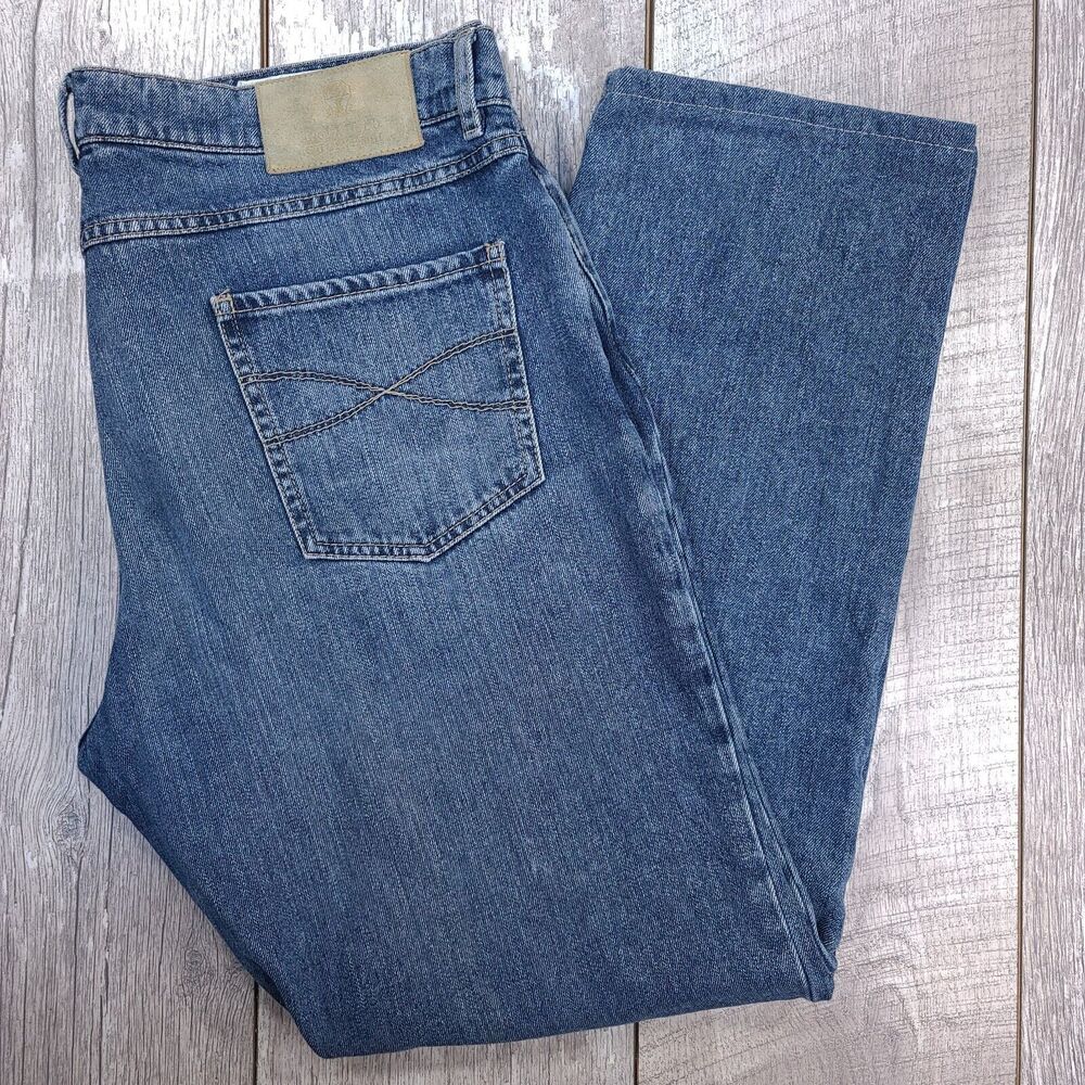 Brunello Cucinelli Mens Denim Tapered Jeans Size 38x31 Medium Wash Mid Rise Pant